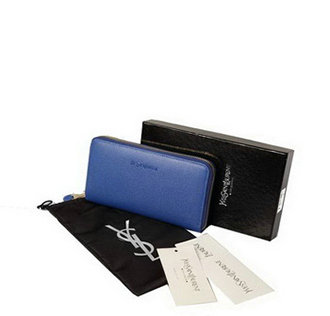 YSL zippy wallet 241153 blue